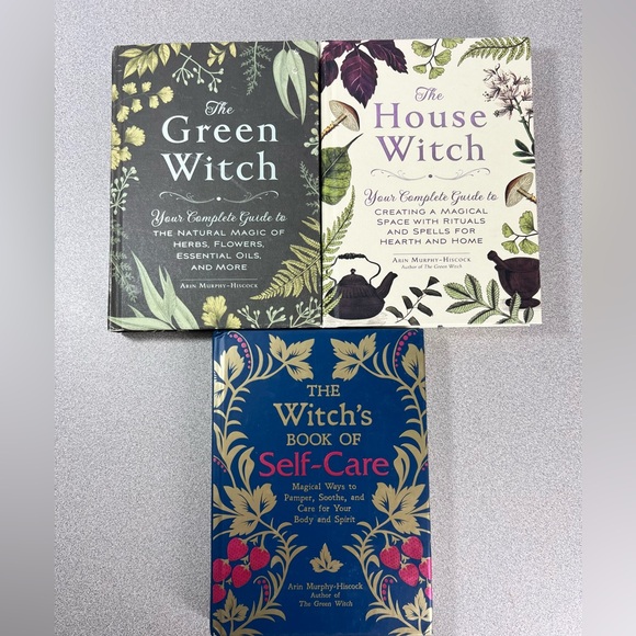 Green Witch House Witch The Witch’s Book of Self Care set of three - Picture 2 of 5